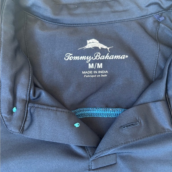 Tommy Bahama Deep Blue Polo Shirt - Picture 2 of 2